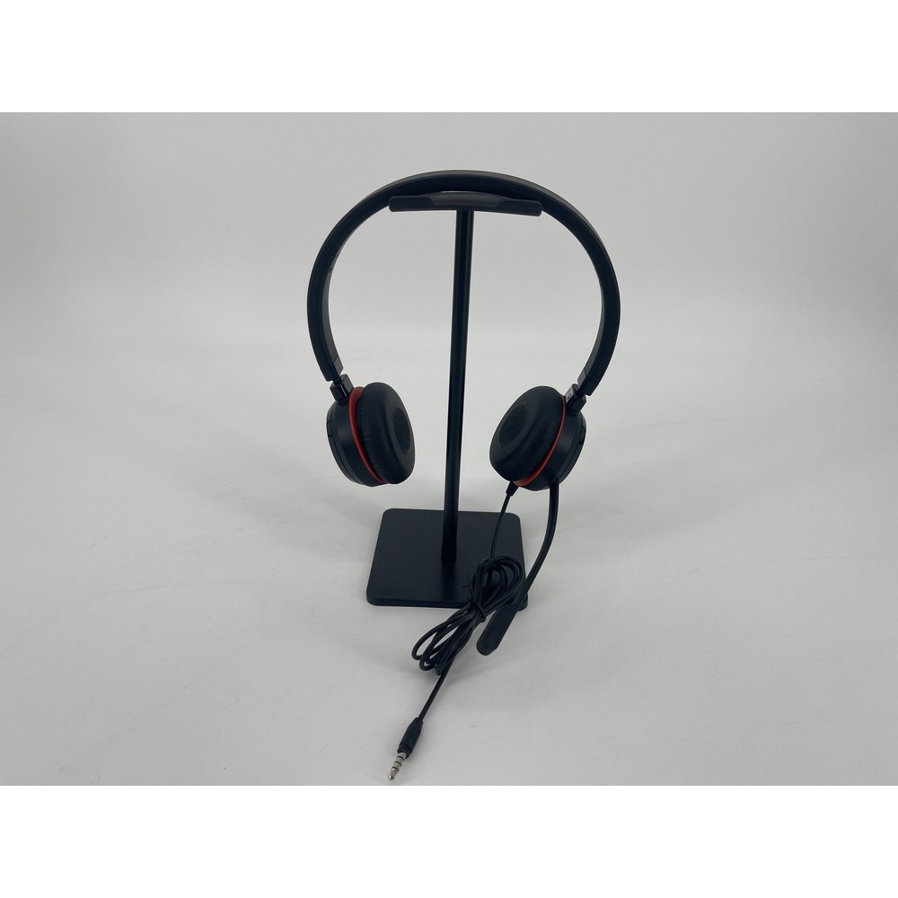 Jabra Evolve 30 II Headset Black Red Wired 3.5mm Jack HSC060 Excellent